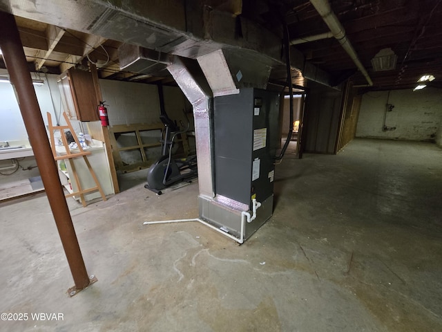 4316 Pine Mountain Rd, Jersey Shore, PA 17740 - unfinished below grade area featuring heating unit