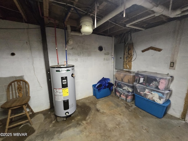 4316 Pine Mountain Rd, Jersey Shore, PA 17740 - unfinished below grade area with electric water heater and electric panel