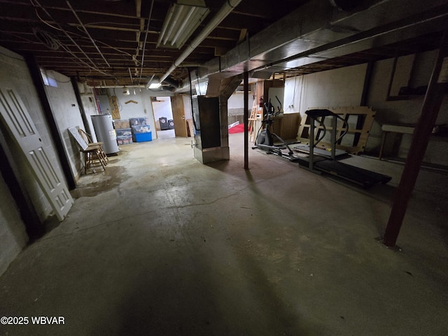 4316 Pine Mountain Rd, Jersey Shore, PA 17740 - unfinished basement with water heater