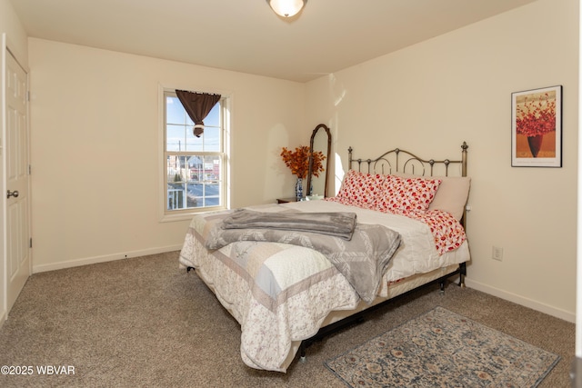 bedroom with carpet floors