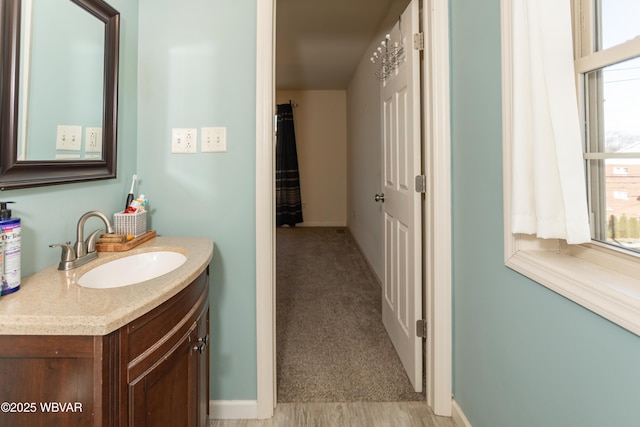 bathroom with vanity