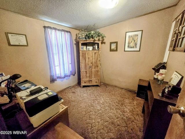 1428 Ridge Rd, Jersey Shore, PA 17740 - carpeted bedroom featuring a textured ceiling and a textured wall