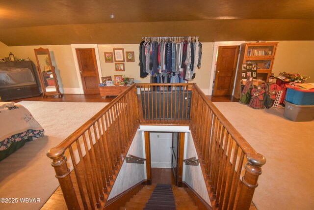 45 W Bald Eagle St, Lock Haven, PA 17745 - stairway featuring wood finished floors