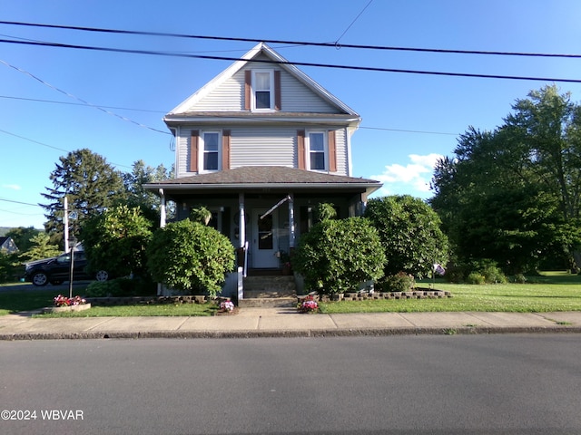 view of front facade featuring a porch