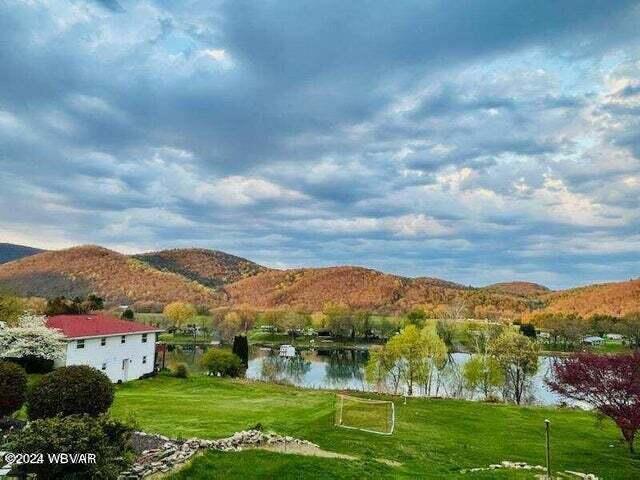 property view of mountains with a water view