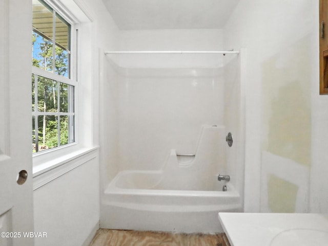 450 Rock Ledge Rd, Laporte, PA 18626 - bathroom with bathing tub / shower combination and vanity