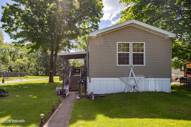 394 Rte 973, Cogan Station, PA 17728 - view of side of property featuring a yard and stairway