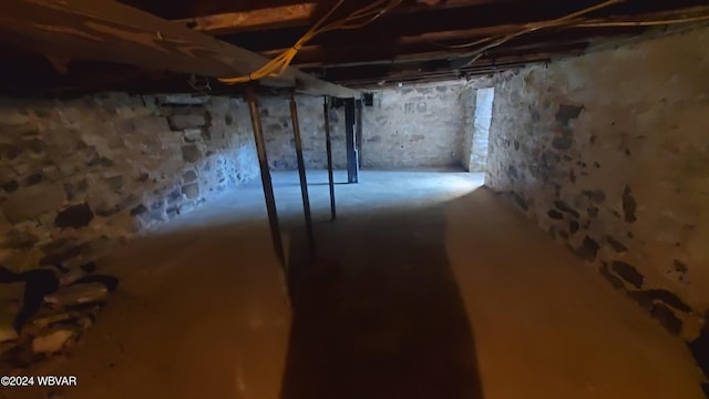 view of basement