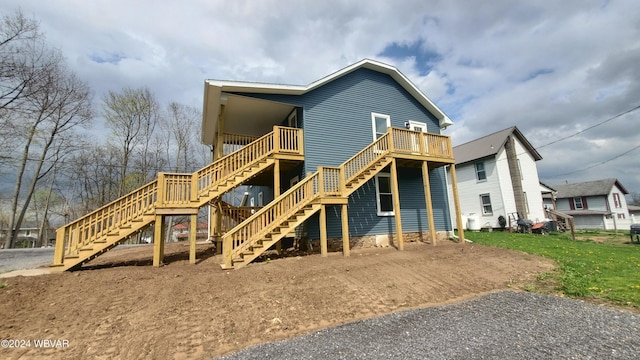 view of rear view of property