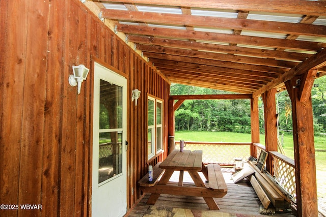 486 Mcintyre Way, Cogan Station, PA 17728 - view of wooden deck