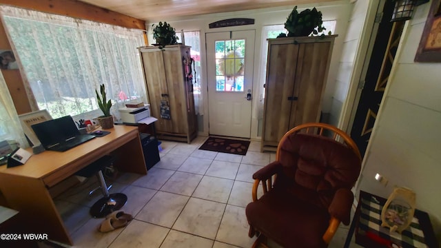 view of tiled entryway