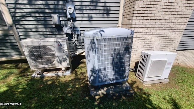 details with cooling unit and ac unit