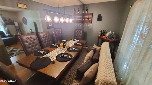 dining room featuring hardwood / wood-style floors