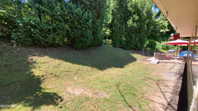 view of yard with a patio