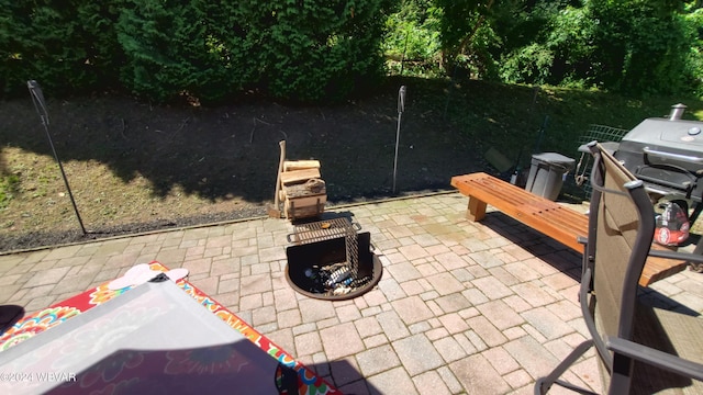 view of patio / terrace featuring grilling area