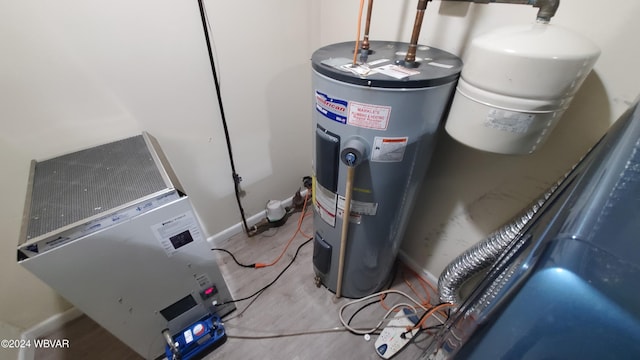 utilities featuring electric water heater