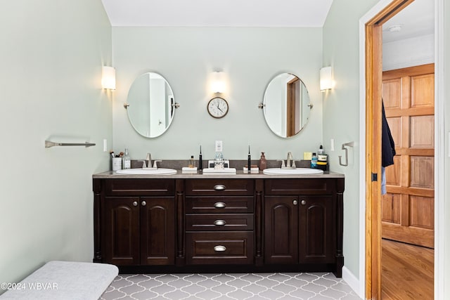 bathroom featuring vanity