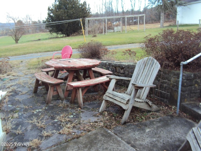 view of patio / terrace featuring outdoor dining area