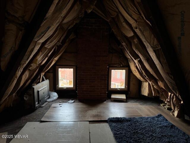 view of attic