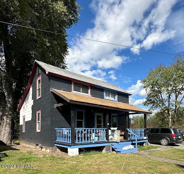 286 Angletown Rd, Muncy, PA 17756 - farmhouse inspired home featuring covered porch and a front yard