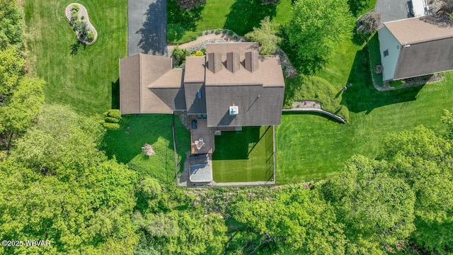 aerial view of property's location