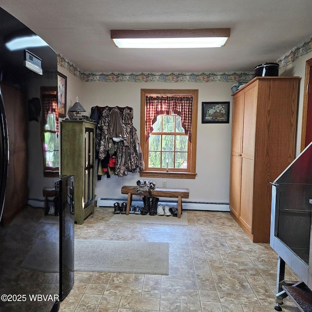 misc room with light stone finish floors