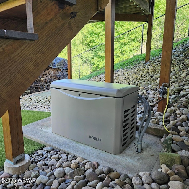 exterior view of a power unit