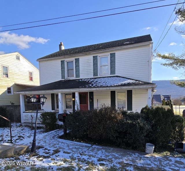 view of front facade with covered porch