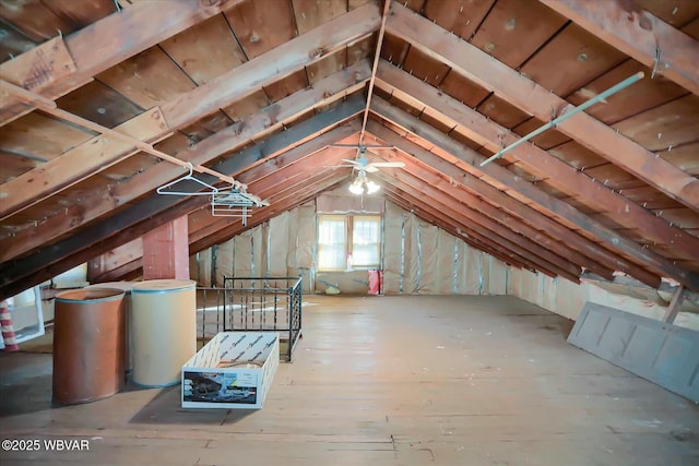 view of attic