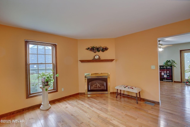 20 Hillcrest Dr, Cogan Station, PA 17728 - living room with light wood-type flooring and a glass covered fireplace
