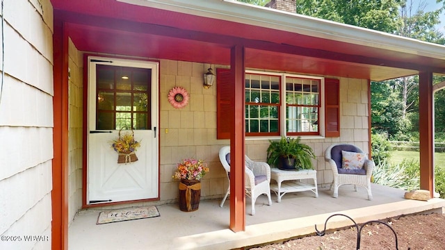 524 Pardee Rd, Millmont, PA 17845 - property entrance with a porch and a chimney