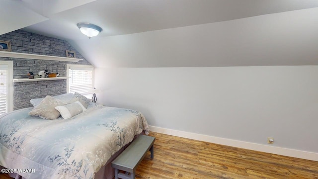 524 Pardee Rd, Millmont, PA 17845 - bedroom featuring lofted ceiling and wood finished floors