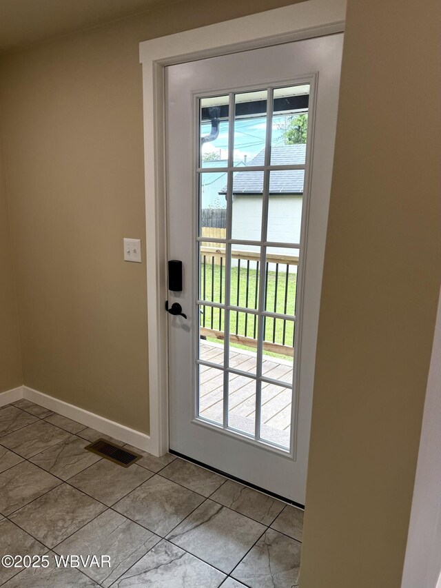 218 High St, Lock Haven, PA 17745 - doorway with baseboards