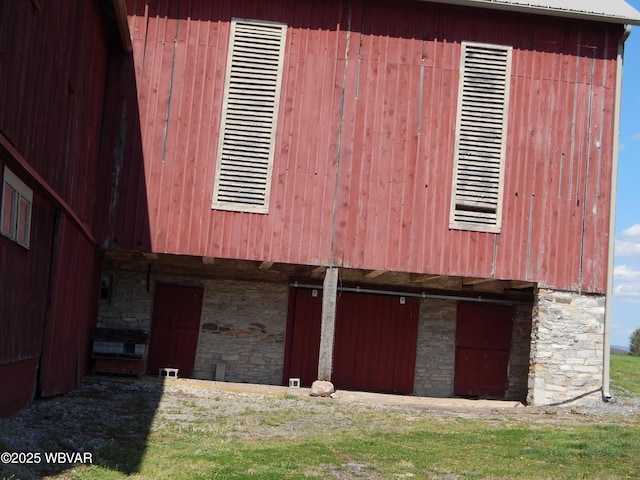 796 Ellis Artley Rd, Muncy, PA 17756 - view of property exterior featuring stone siding and a garage
