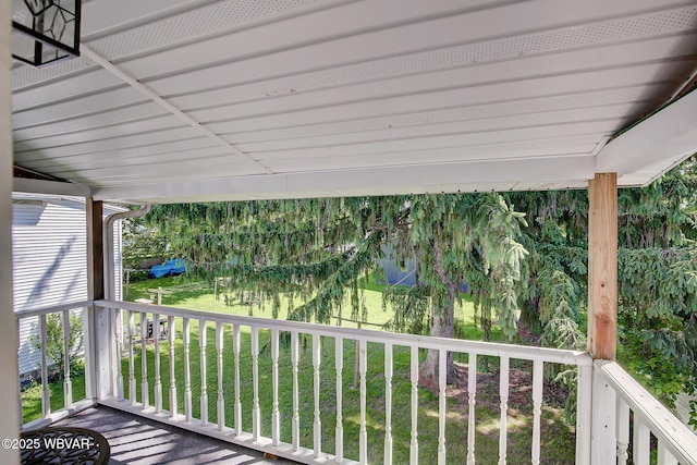 339 Spruce St, Jersey Shore, PA 17740 - wooden deck featuring a lawn