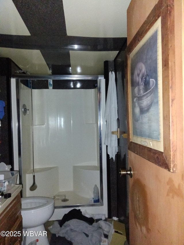 71 Hillcrest Dr, Towanda, PA 18848 - bathroom with a stall shower and vanity