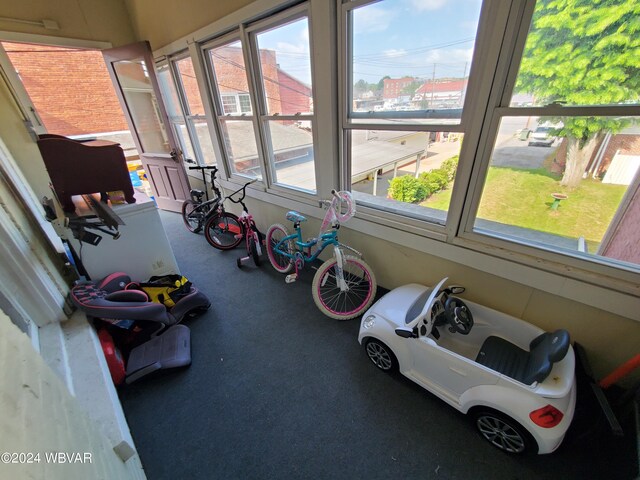 view of sunroom