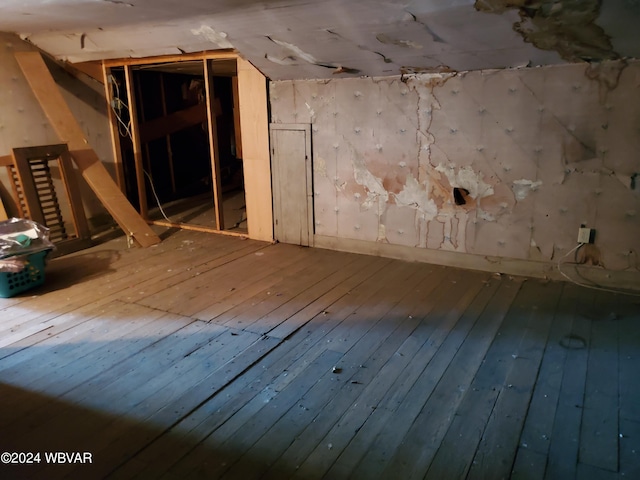 misc room featuring hardwood / wood-style floors