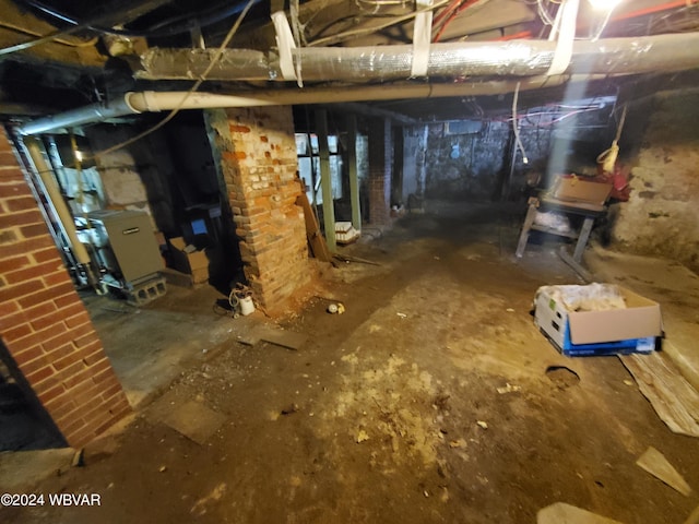 view of basement