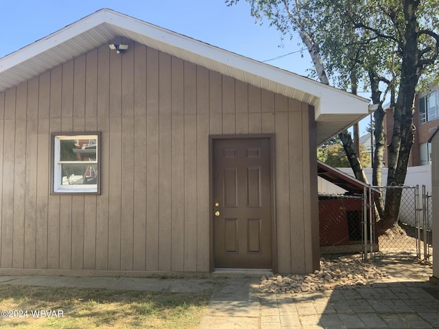 view of outbuilding