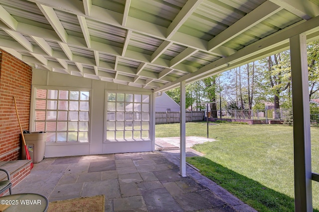 view of patio / terrace with a fenced backyard