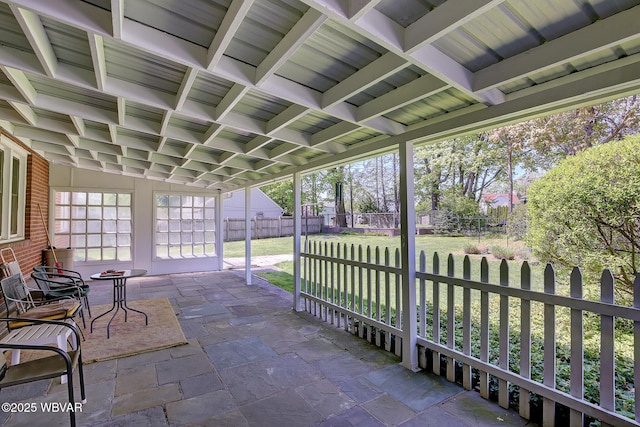 view of patio / terrace with fence private yard