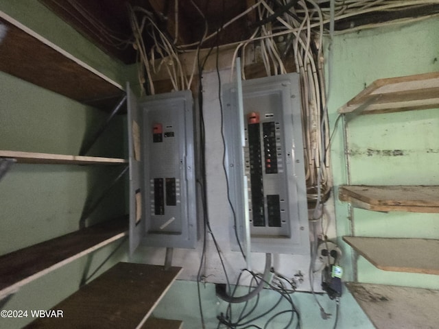 utility room with electric panel