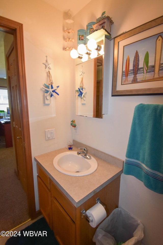 bathroom with vanity