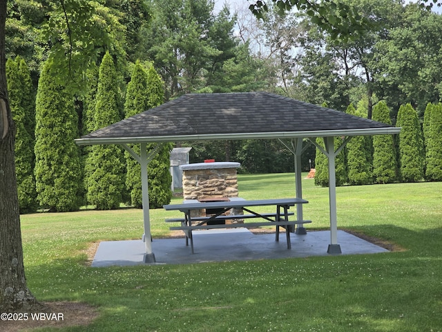 4401 Pine Mountain Rd, Jersey Shore, PA 17740 - surrounding community with a yard, a gazebo, and a patio area