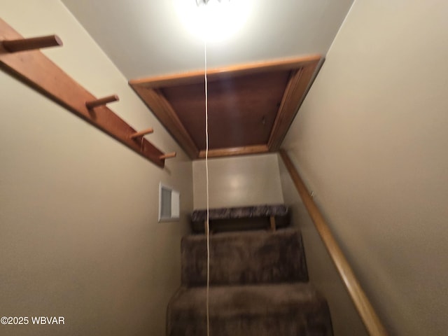 4401 Pine Mountain Rd, Jersey Shore, PA 17740 - stairway with attic access