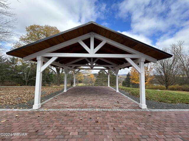 view of home's community with a gazebo