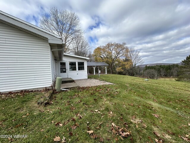 view of yard featuring a patio area