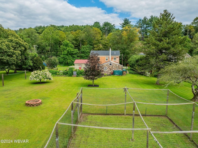 birds eye view of property