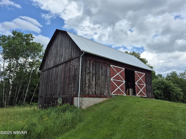 3510 Rt 184, Trout Run, PA 17771 - view of barn featuring a yard